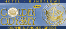 Logo, GOLDEN ODYSSEY, DODEKANISA, RODOS, KOLYMBIA, RHODES